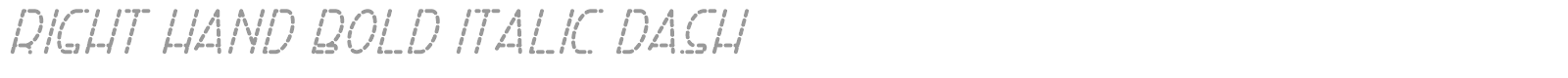 Right Hand font preview