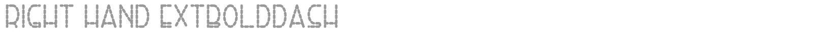 Right Hand font preview