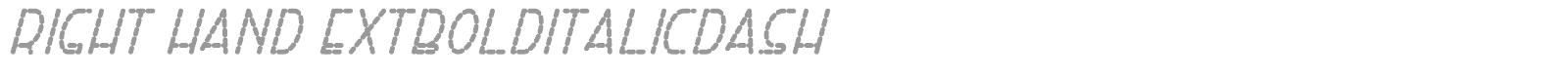 Right Hand font preview