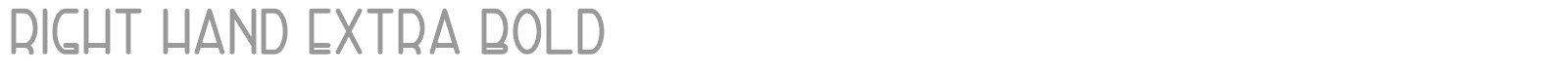 Right Hand font preview