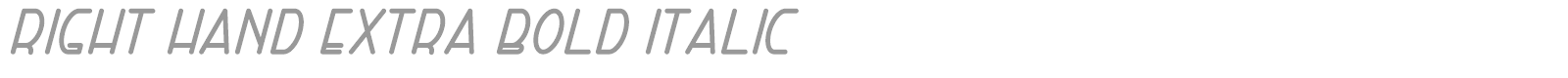 Right Hand font preview