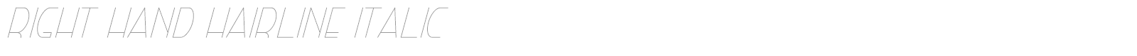 Right Hand font preview