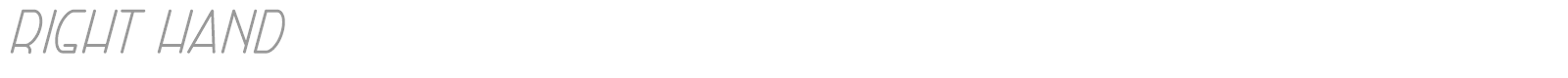 Right Hand font preview