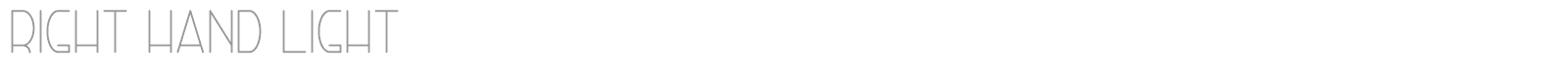 Right Hand font preview