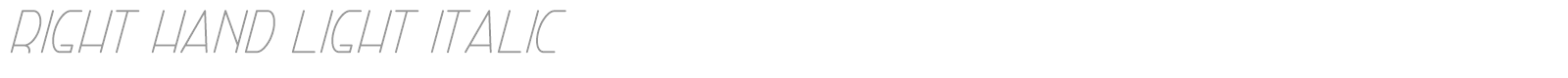 Right Hand font preview