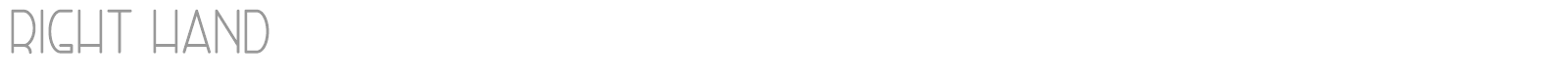 Right Hand font preview