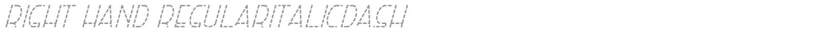 Right Hand font preview