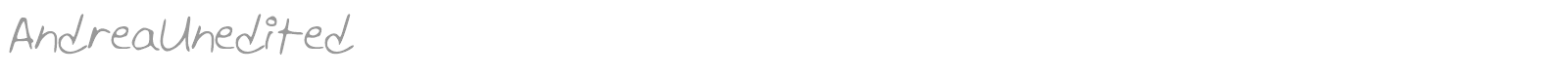 Andrea Unedited font preview