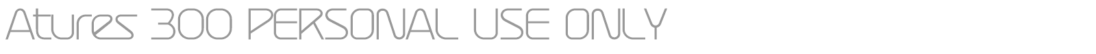 Atures font preview