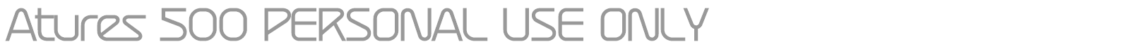 Atures font preview