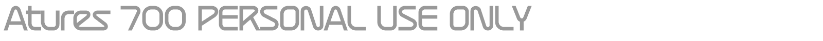 Atures font preview