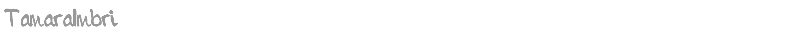 Tamara Imbri font preview