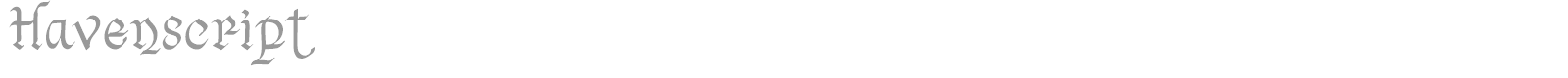 Havenscript font preview