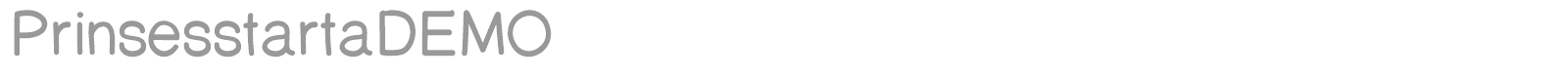 Prinsesstårta font preview