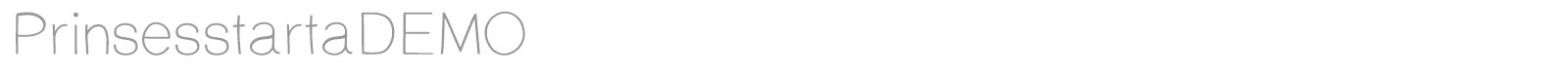 Prinsesstårta font preview