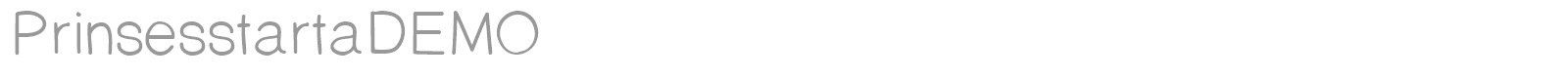 Prinsesstårta font preview