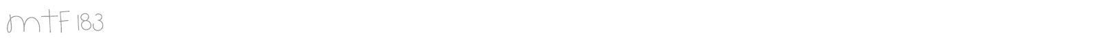 MTF 183 font preview