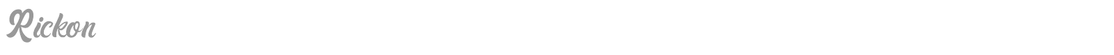 Rickon font preview