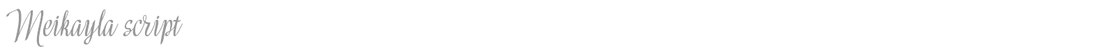 Meikayla Script font preview