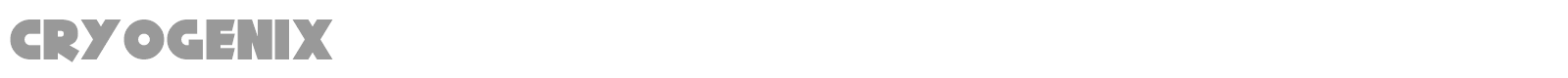 Cryogenix font preview