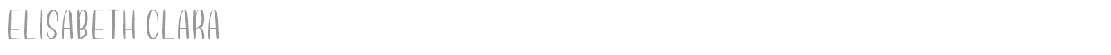 Elisabeth Clara font preview