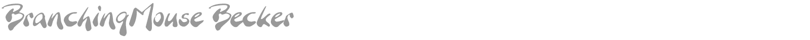 Branching Mouse font preview