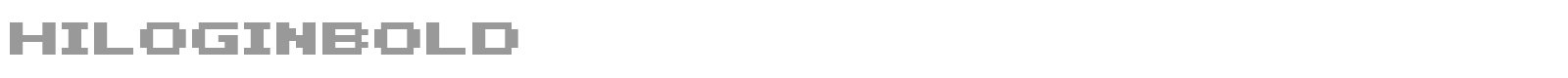 Hilogin font preview