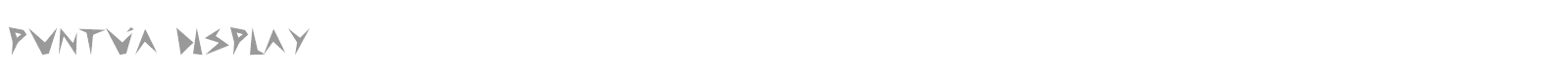 Puntúa Display font preview