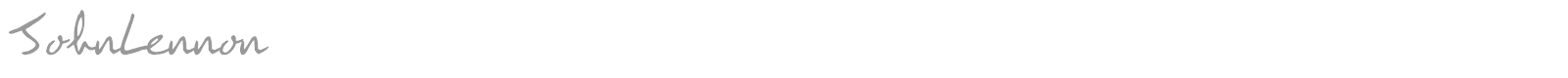 John Lennon font preview