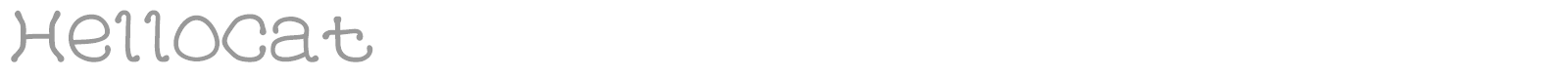 HelloCat font preview