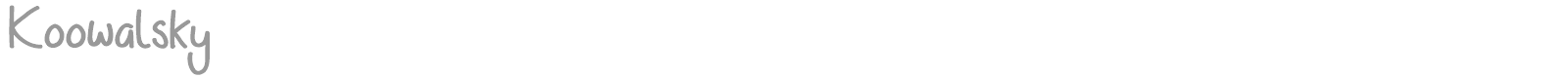 Koowalsky font preview