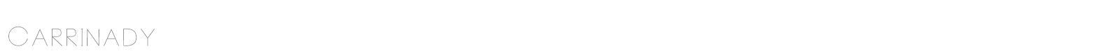 Carrinady Logotype font preview