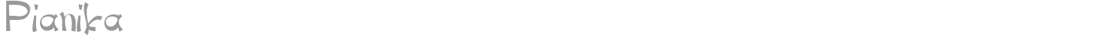 Pianika font preview