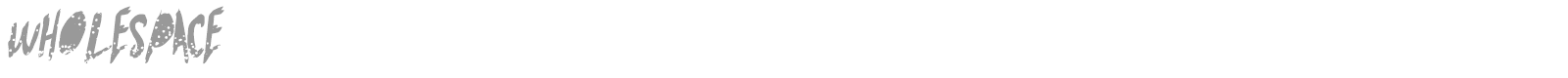 Whole Space font preview