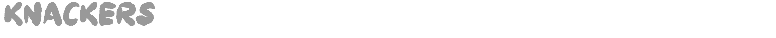 Knackers font preview