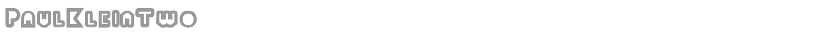 Paul Klein font preview