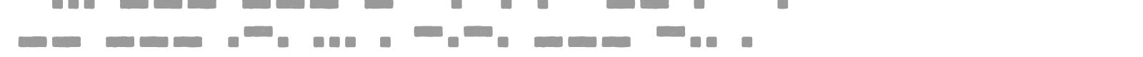 Bootcamp Morsecode font preview