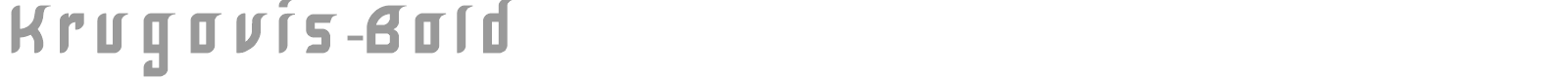 Krugovis font preview