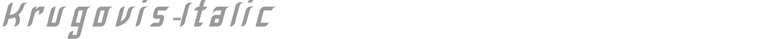 Krugovis font preview