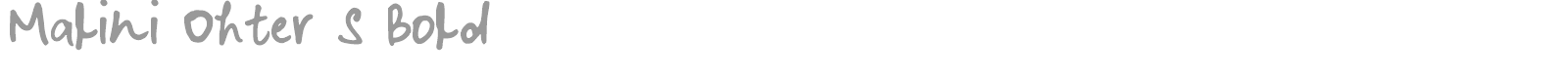 Malzoo font preview