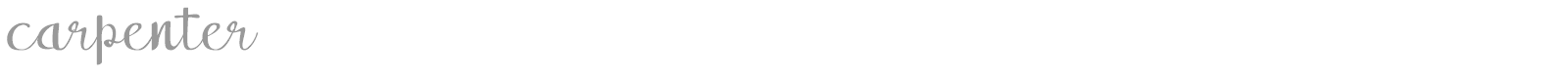 Carpenter font preview