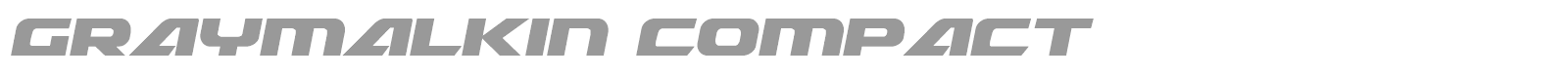 Gray Malkin font preview