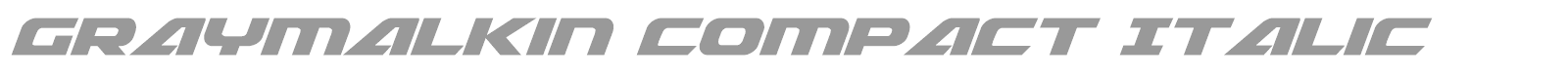 Gray Malkin font preview