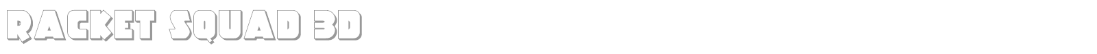 Racket Squad font preview