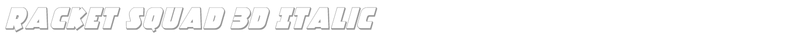 Racket Squad font preview