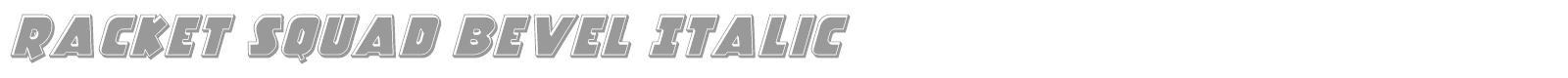 Racket Squad font preview