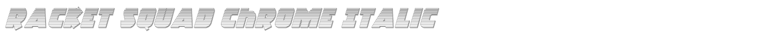 Racket Squad font preview