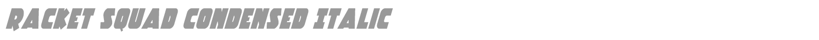 Racket Squad font preview