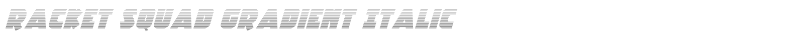 Racket Squad font preview