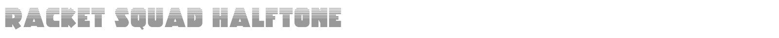 Racket Squad font preview